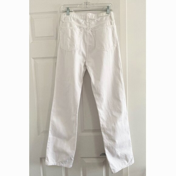 ** AS IS ** Re/Done 90's High Rise Jean in White, size 28 - Picture 9 of 15